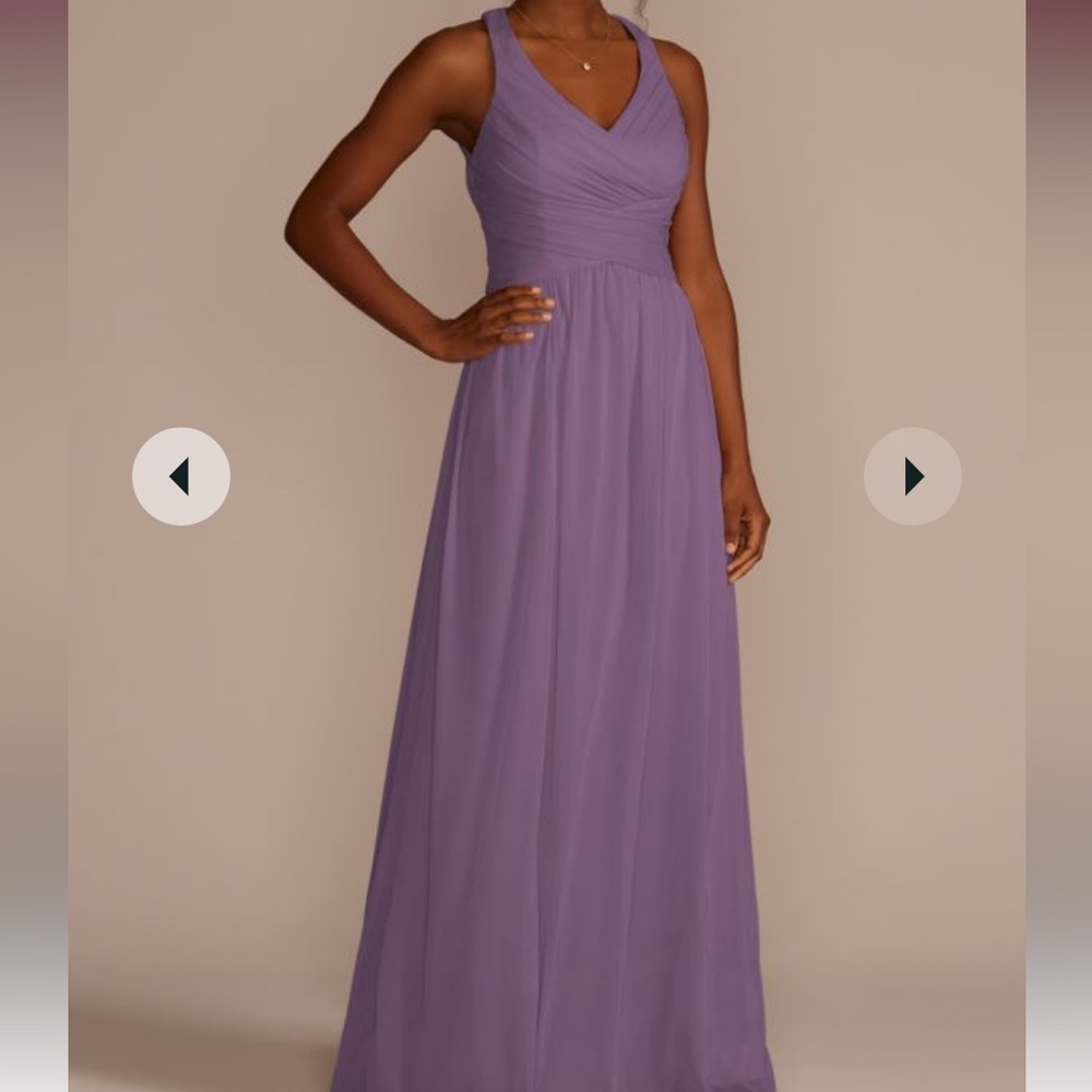 David’s Bridal Bridemaid Dress Wisteria Sz12